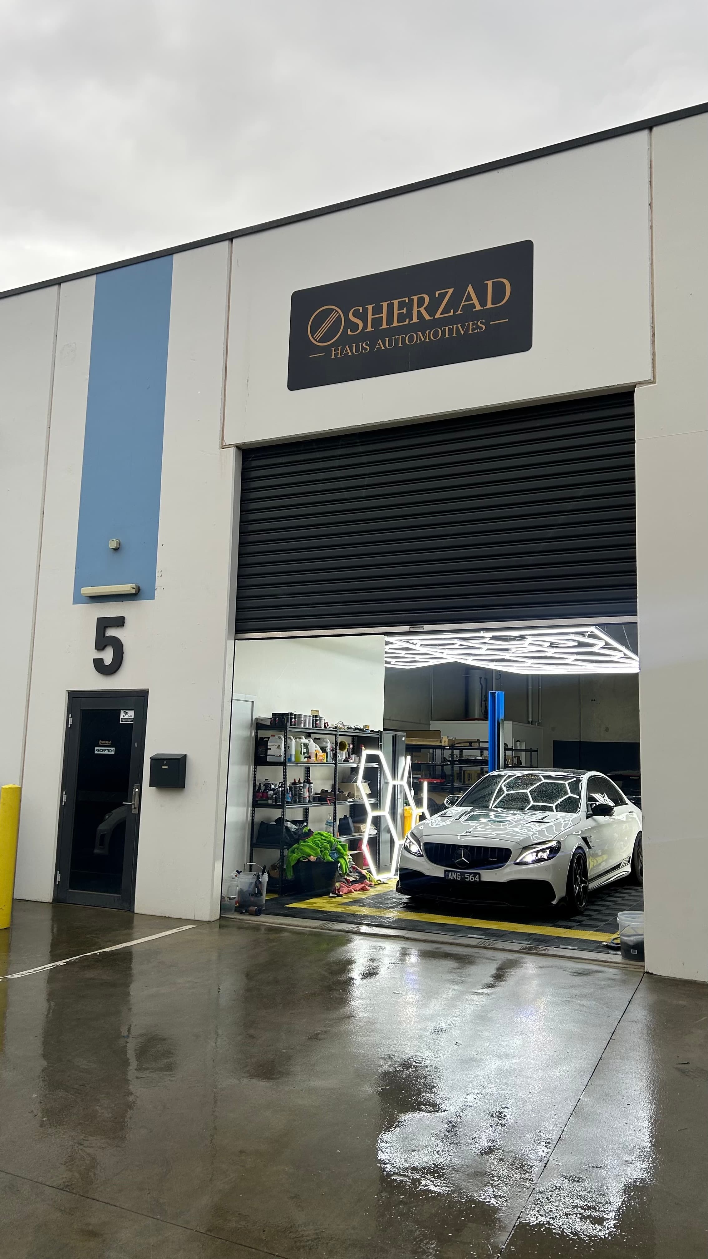 Mercedes-AMG C63 S Workshop Arrival